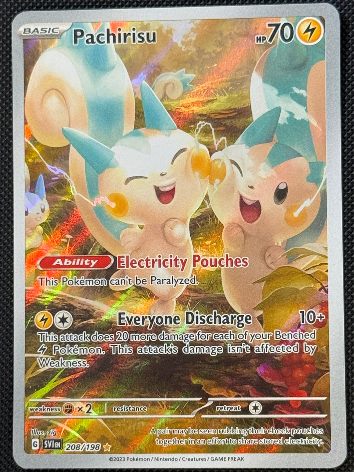 Pachirisu 208/198 Scarlet & Violet Base NM