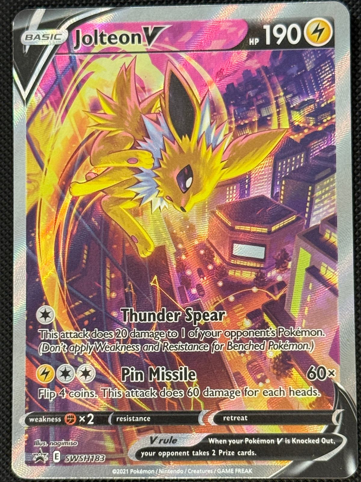 Jolteon V SWSH183 Sword & Shield Promo NM