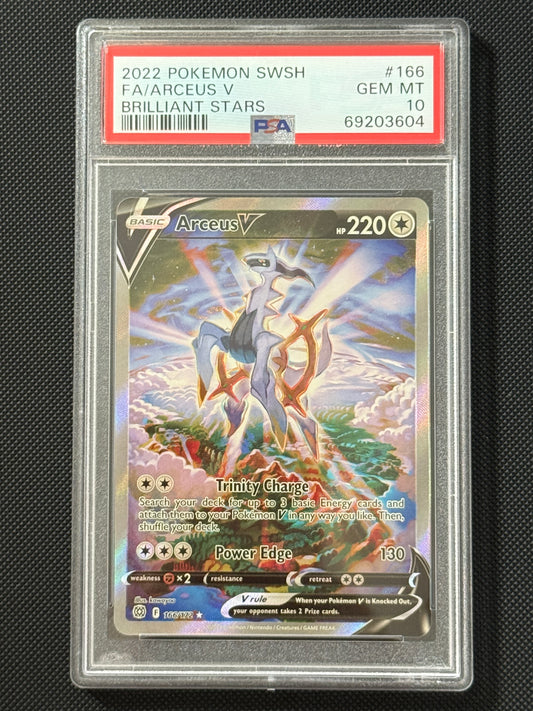 Arceus V #166 Brilliant Stars PSA 10